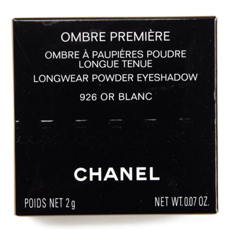 chanel 926 or blanc|Chanel Or Blanc (926) Ombre Premiere Longwear Powder.